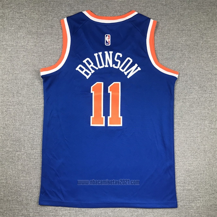 Camiseta Nino New York Knicks Jalen Brunson #11 Icon 2022-23 Azul